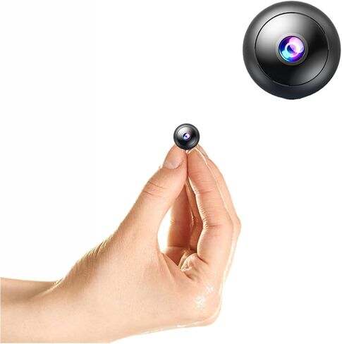 Hidden Camera Audio with Video. Mini Camera, Small Camera. Spy Hidden Cameras for Home Indoor Use. Spy Cam with Night Vision and Motion Detection | Only 0.9 inch! Baby Monitor Small Mini Wireless in Saudi Arabia