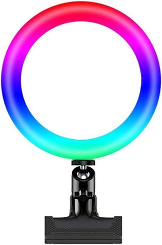 Adjustable Dimmable LED Selfie Light Flash RGB Photography Light Desktop Camera Phone Ringlight Lamp for Live Stream Makeup in Saudi Arabia