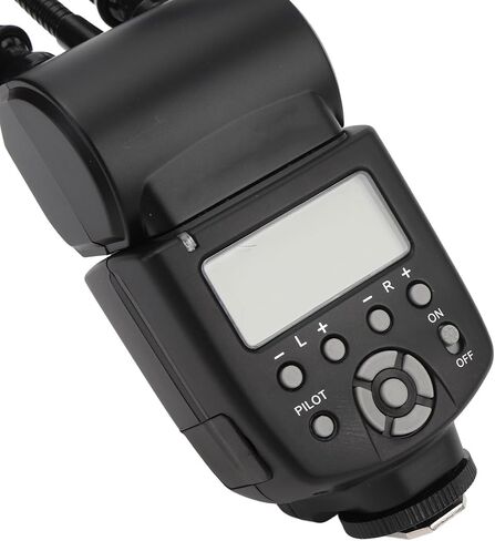Camera Macro Flash Light, 5600K Flexible 3 Head Camera Flash with LCD Screen 8-Level Brightness Control, Adjustable Arms, Portable Camera Macro Arm Light in Saudi Arabia