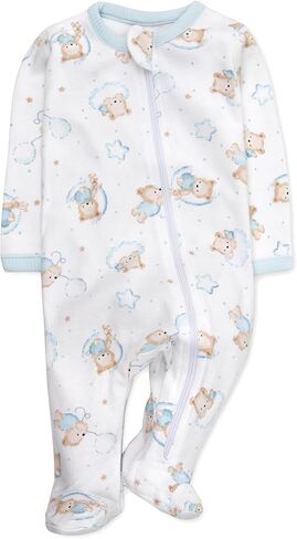 Baby Essentials Boys 4 حزمة مزخرفة وملابس حديثي الولادة الصلبة ، والنوم الطويل الأكمام. in Saudi Arabia
