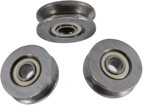 20pcs V623zz v Groove Ball v Groove Bearing ، V Groove Pulle Bulley Pulley for Rail Track System Linear Motion System 3x12x4mm in Kuwait