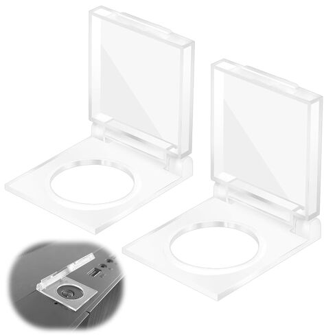 2Pcs Power Push Button Switch Cover, Dustproof Safety Waterproof Collision Resistant Power Push Button Switch Cover Protector for 28 * 34mm Mounting Hole Computer PC Desktop in Kuwait