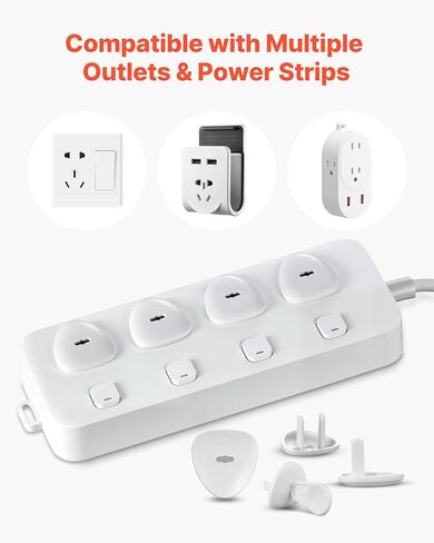 VEVOR Outlet Covers, 70 Pack, Plug Covers for Electrical Outlets, Secure Electric Socket Protector Caps with Shock Prevention, Easy Installation, Insulated ABS, for Home Wall Power Sockets, White in Saudi Arabia