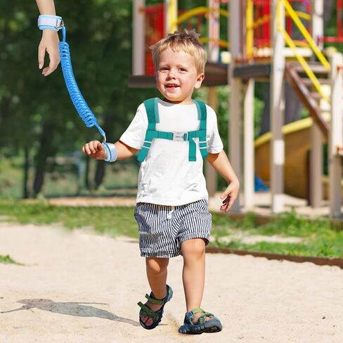 Toddler Harness Leash with Anti Lost Wrist Link, Accmor Kids Dinosaur Harnesses Leashes, Cute Triceratops Kids Walking Wristband Assistant Strap Belt for Parent Baby Boys Outdoor Activity in Saudi Arabia