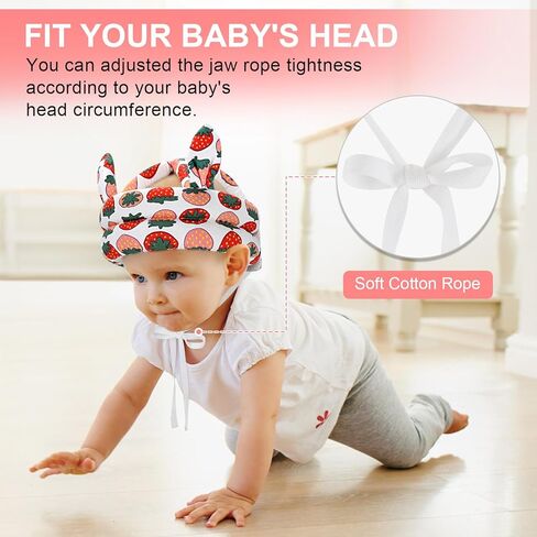 Accmor Baby خوذة حامية رأس تنفس لتنفس المشي زحف ، والرضع خفيفة الوزن قبعة حارس رأس السلامة CAP in Saudi Arabia