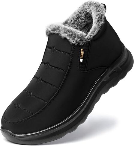 TEMOFON Womens Winter Snow Boots Warm Fur Lined Booties Waterproof Outdoor Shoes Comfortable Slip On Ankle Boot in Saudi Arabia