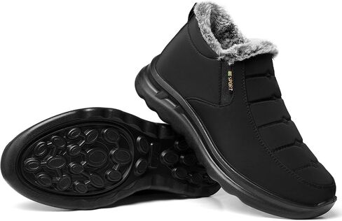 TEMOFON Womens Winter Snow Boots Warm Fur Lined Booties Waterproof Outdoor Shoes Comfortable Slip On Ankle Boot in Saudi Arabia