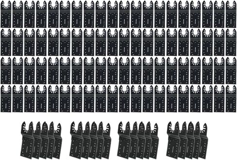Munirater 100 PCS 30-90MM شفرات الأدوات متعددة الأدوات إصدار سريع تذبذب شفرات الأدوات متعددة الأدوات شفرات أدوات التذبذب in Kuwait