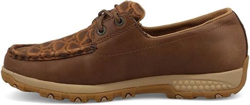Twisted X Women's Boat Shoe Driving Moc, Moc Toe with CellStretch in Saudi Arabia