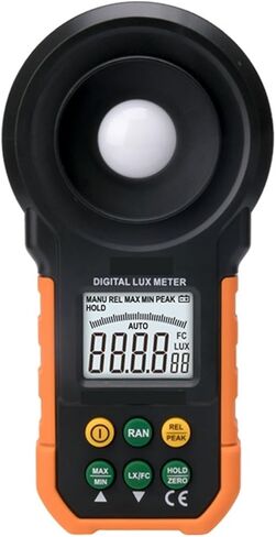 عالي الدقة Digital Lux Meter ، 200،000 Lux Handheld Meter لقياس شدة الإضاءة ، مقياس الإضاءة ومقياس التصوير الفوتوغرافي والبستنة ومراقبة الجودة in Kuwait