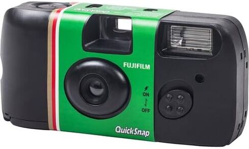 Fujifilm Quicksnap Flash 400 كاميرا يمكن التخلص منها لمرة واحدة (5x 27 التعرض) مع قطعة قماش لتنظيف الألياف الدقيقة in Saudi Arabia