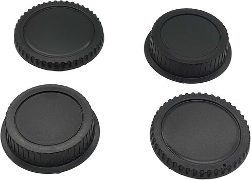 2 حزمة غطاء الجسم الأمامي وغطاء غطاء العدسة الخلفية متوافقة مع عدسات Canon EOS EF/EF-S ، يناسب EOS Rebel T7 ، T6 ، T5 ، 90D ، 80D ، 77D ، 70D ، 60D ، 5D ، 6D ، 7D ، 1DX ، 200D ، SL3 ، SL2 ، T8I ، T7I ، T6I ، in Saudi Arabia