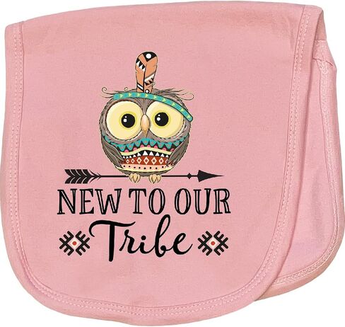 inktastic Baby Boy Tribal New to Our Tribe Baby Burp Cloth Light Blue 325f8 in Saudi Arabia