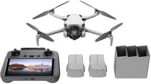 DJI Mini 4 Pro Fly More Combo (DJI RC 2) (GL) | كاميرا كاميرا قابلة للطي خفيفة الوزن | تحت 249 جم | سلو in Saudi Arabia