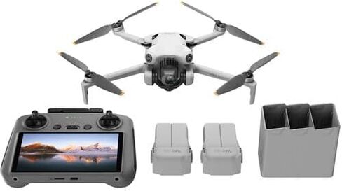 DJI Mini 4 Pro Fly More Combo (DJI RC 2) (GL) | كاميرا كاميرا قابلة للطي خفيفة الوزن | تحت 249 جم | سلو in Saudi Arabia
