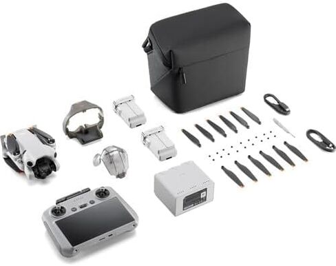 DJI Mini 4 Pro Fly More Combo (DJI RC 2) (GL) | كاميرا كاميرا قابلة للطي خفيفة الوزن | تحت 249 جم | سلو in Saudi Arabia
