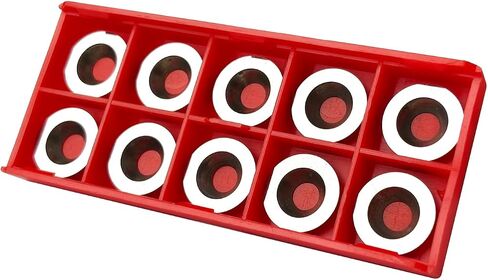 10Pcs 16mm Round Carbide Inserts Indexable Replacement Cutters Inserts Knives Set with Screws Fits for Full and Pro Size Popular DIY Woodworking Lathe Wood Turning Finisher Hollower Tools in Saudi Arabia