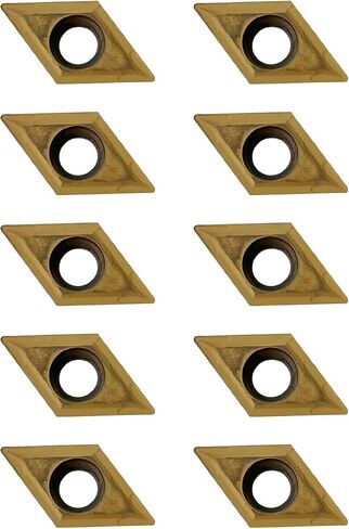 20Pcs DCMT070204 DCMT21.51 Carbide Turning Inserts, Multilayer Coated DCMT Insert for Machining Steel Parts and Stainless Steel, Indexable CNC Lathe Inserts for Lathe Turning Tool Holder in Saudi Arabia
