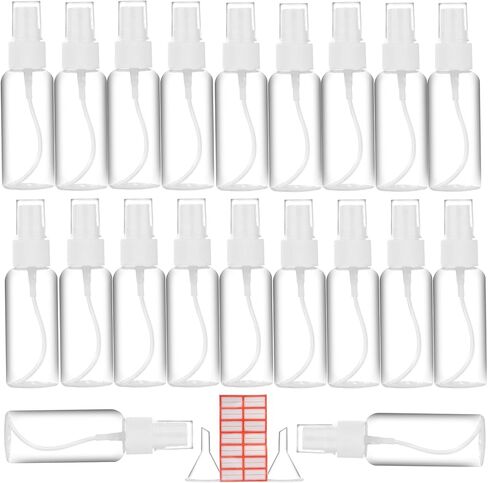 2oz Amber Glass Spray Bottles, 4 Pack Small Spray Bottle Mist Sprayer, Mini Travel Empty Fine Mist Spray Bottles with Funnel Dropper for Essential Oils, Hair, Perfume, Plants in Kuwait