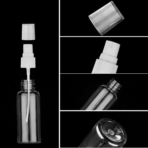 2oz Amber Glass Spray Bottles, 4 Pack Small Spray Bottle Mist Sprayer, Mini Travel Empty Fine Mist Spray Bottles with Funnel Dropper for Essential Oils, Hair, Perfume, Plants in Kuwait