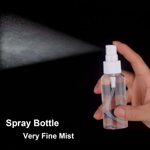 2oz Amber Glass Spray Bottles, 4 Pack Small Spray Bottle Mist Sprayer, Mini Travel Empty Fine Mist Spray Bottles with Funnel Dropper for Essential Oils, Hair, Perfume, Plants in Kuwait