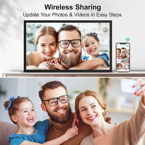 21.5 "-إطار صور رقمي كبير-32 جيجا بايت ، 1920 × 1080 IPS FHD 1080p ، تدوير تلقائي ، شارك في الفيديو عبر البريد الإلكتروني ، مثبتة على الحائط ، تخزين سحابة مجاني ، هدية للأب الأب. in Saudi Arabia
