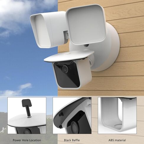 HOLACA Sun Rain Shade Camera Cover for Blink Wired Floodlight Camera (Black) in Saudi Arabia