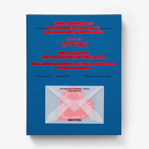 ENHYPEN : Romance Untold 2nd Full Album (Concessio Version) CD-R+Photobook+Photocard A+Photocard B+Poster+Sticker+Postcard+Letter+Paper Rings+Album Logo Sticker in Saudi Arabia