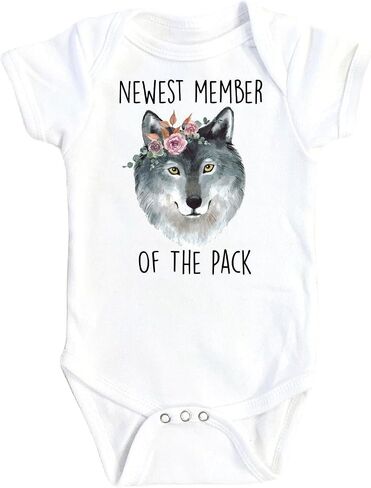 Wolf Pack - Baby Boy Girl Clothes Infant Bodysuit Funny Cute Newborn 1A in Saudi Arabia