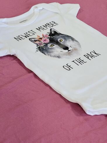 Wolf Pack - Baby Boy Girl Clothes Infant Bodysuit Funny Cute Newborn 1A in Saudi Arabia