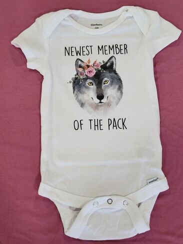 Wolf Pack - Baby Boy Girl Clothes Infant Bodysuit Funny Cute Newborn 1A in Saudi Arabia
