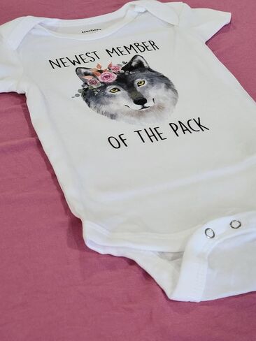Wolf Pack - Baby Boy Girl Clothes Infant Bodysuit Funny Cute Newborn 1A in Saudi Arabia