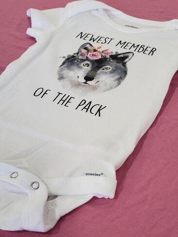 Wolf Pack - Baby Boy Girl Clothes Infant Bodysuit Funny Cute Newborn 1A in Saudi Arabia