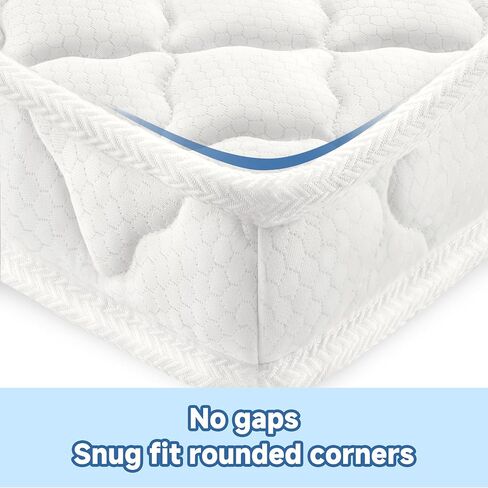 Mini Crib Mattress, 38’’x24’’ Dual Sided with Firm Support and 3" Thick Premium Foam, Hypoallergenic, Comfort, Breathable, Quiet & Odorless, Fits Mini and Portable Travel Cribs in Saudi Arabia