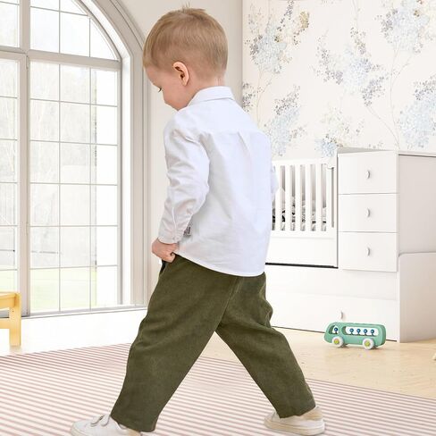 Neutocd Baby Boy Pants Infant Uniform Jogger Sweatpants Stretch Toddler Boys Chino Pants with Pocket in Kuwait