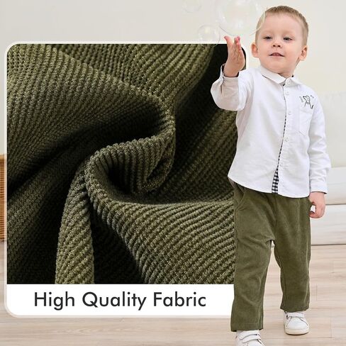 Neutocd Baby Boy Pants Infant Uniform Jogger Sweatpants Stretch Toddler Boys Chino Pants with Pocket in Kuwait