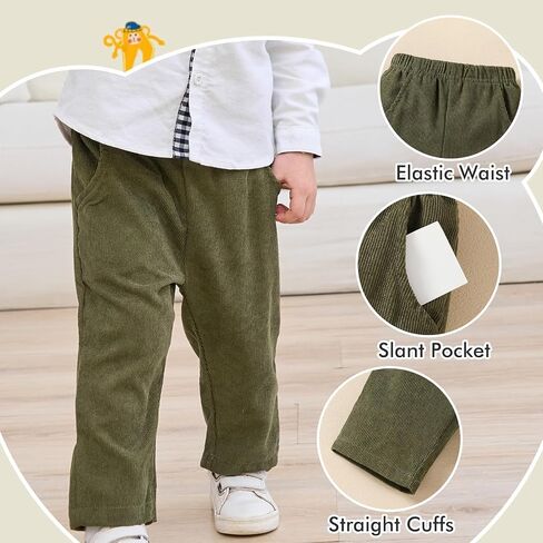 Neutocd Baby Boy Pants Infant Uniform Jogger Sweatpants Stretch Toddler Boys Chino Pants with Pocket in Kuwait