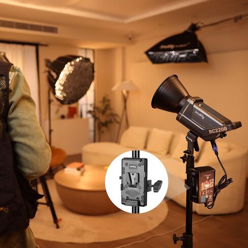 لوحة البطارية الصغيرة V -Mount ، وحدة شحن البطارية RA V1 لـ Smallrig Cob Light - 3676 in Kuwait