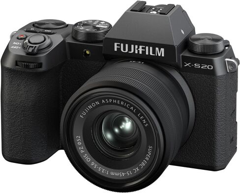 حزمة Fujifilm X-S20 Mirrorless Camera (أسود) مع Fuji XF 16-50mm F/2.8-4.8 R LM WR عدسة + 64 جيجابايت SF-M سلسلة صعبة UHS-II SDXC CART in Saudi Arabia