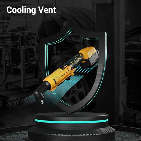 Ratchet Electric ، Cordless Ratchet 3/8 "، 93lb-Ft-lectric Ratchet Wrench ، مفتاح محرك مربع مع شريط تمديد ، محول 1/4" و 3 "تمديد مطابق مع بطارية DeWalt (أداة فقط) in Kuwait