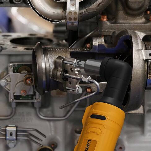 Ratchet Electric ، Cordless Ratchet 3/8 "، 93lb-Ft-lectric Ratchet Wrench ، مفتاح محرك مربع مع شريط تمديد ، محول 1/4" و 3 "تمديد مطابق مع بطارية DeWalt (أداة فقط) in Kuwait