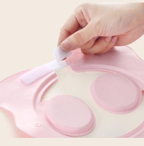 Shower Cap for Kids, Baby Shower Cap bath wash Shampoo rinser shield Hat Adjustable head hair Visor Protection Toddler and Children,Prevent water from entering eyes and ears(Blue) in Kuwait