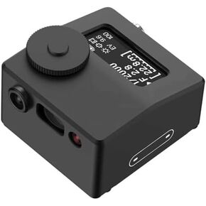 Professional Camera Light Meter, Photography Reflection Meter for Vintage Cameras, Real-Time Exposure & Range Measurement Tool with Hot/Cold Shoe Mount (Black) in Kuwait