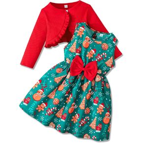 فستان فتاة روزبيل طفل فستان و Cotton Cardigan لفساتين 2-8T من الفساتين المصقولة in Kuwait