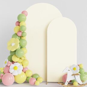 Asee’m Dusty Blue Spandex Arch Backdrop Cover Set of 3 Wedding 7.2/6.6/6FT | Balloon Arch Covers Stretchy Backdrop Fitted 2-Sided Round Top Chiara for Party Ceremony Birthday Banquet Decoration in Saudi Arabia