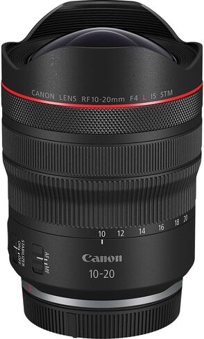 Canon RF 10-20mm f/4 L هو عدسة STM-تكبير الزاوية في جميع أنحاء الواسعة مع تثبيت الصورة ، وبطاقات STM Autofcus & L-Series للمناظر الطبيعية (6182C002) + بطاقة ذاكرة 64 جيجابايت in Kuwait
