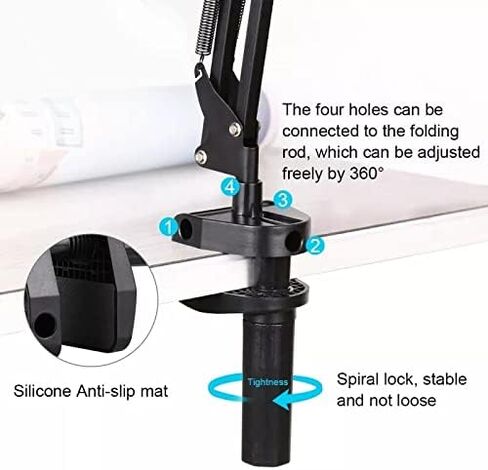 6 Light Bracket Set 20cm Foldable Storage 360Degrees Cantilever Frame Surface Live Selfie Fill Light Set in Saudi Arabia
