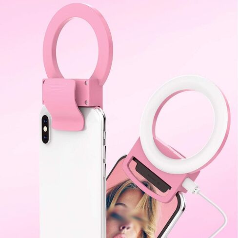 LED Selfie Fill Light Dimmable LED مصباح التصوير الفوتوغرافي لمكياج الفيديو Live (D) in Saudi Arabia