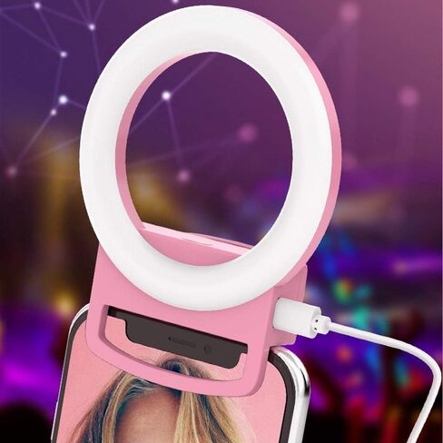 LED Selfie Fill Light Dimmable LED مصباح التصوير الفوتوغرافي لمكياج الفيديو Live (D) in Saudi Arabia