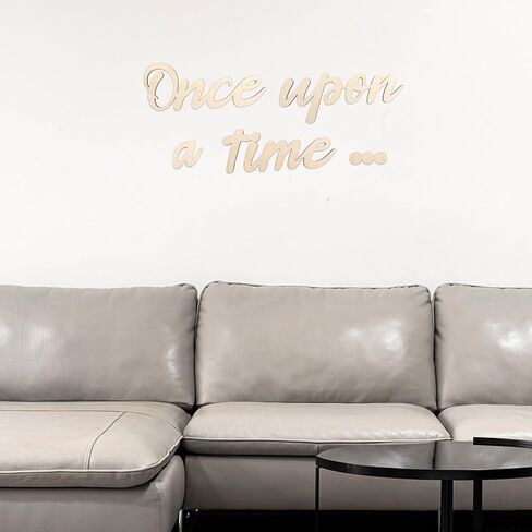 Once Upon a Time Sign Nursery Decor, Wood Reading Sign Wall Decor DIY Family Bookshelf Home Decoration for Reading Corner Kids Room Family Bookshelf Home Décor Birthday Present DIY Decoration in Saudi Arabia